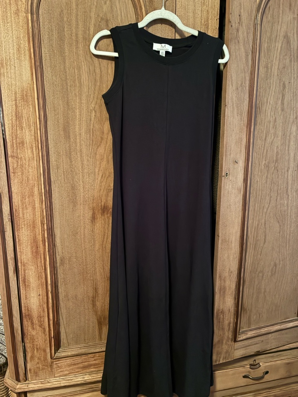 Magaschoni Black Sleeveless Maxi Dress